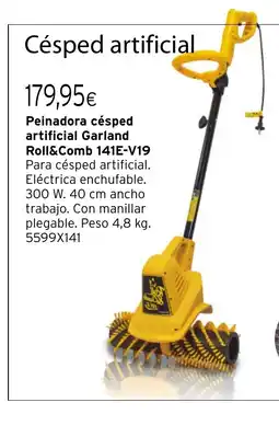 Cadena88 Peinadora césped artificial Garland Roll&Comb 141E-V19 oferta