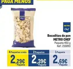 Makro Chef - bocaditos de pan oferta