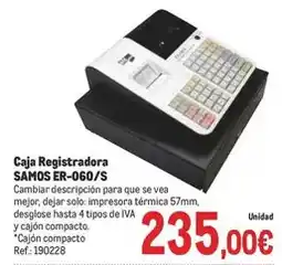 Makro Solo - caja registradora er-o60/s oferta