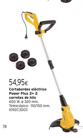 Cadena88 Cortabordes eléctrico Power Plus 2+ 2 oferta