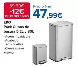Costco Eko - pack cubos de basura 5.2l y 30l oferta