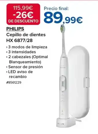 Costco Philips - cepillo de dientes hx 6877/28 oferta