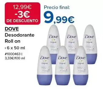 Costco Dove - desodorante roll on oferta