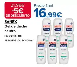 Costco Sanex - gel de ducha neutro oferta