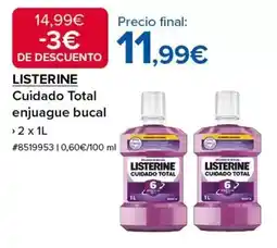 Costco Listerine - cuidado total enjuague bucal oferta