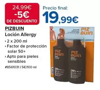 Costco Solar - locion allergy oferta