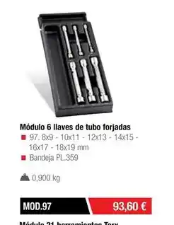 Ferri Modulo 6 llaves de tubo forjadas oferta