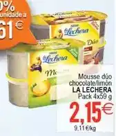 Plenus Supermercados La lechera - mousse dúo chocolate/limón oferta