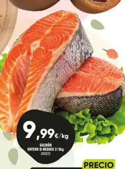Family Cash Salmón entero o medios oferta