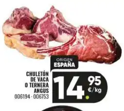 Family Cash Chuletón de vaca o ternera angus oferta