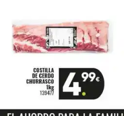 Family Cash Costilla de cerdo churrasco oferta