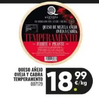 Family Cash Queso añejo oveja y cabra temperamento oferta