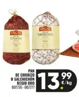 Family Cash Pan de chorizo o salchichón regio oro oferta