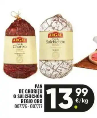 Family Cash Pan de chorizo o salchichón regio oro oferta