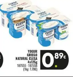 Family Cash CLESA Yogur griego natural oferta