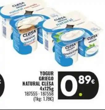 Family Cash CLESA Yogur griego natural oferta