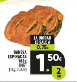 Family Cash Danesa espinacas oferta