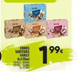 Family Cash FAMILY Conos surtidos oferta