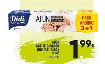 Family Cash DIDI Atún aceite girasol oferta