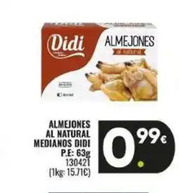 Family Cash DIDI Almejones al natural medianos oferta