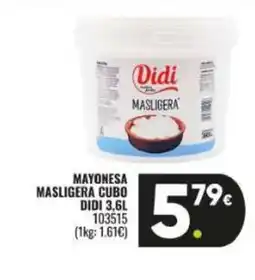Family Cash DIDI Mayonesa masligera cubo oferta