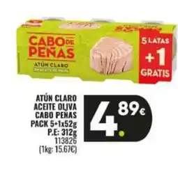 Family Cash CABO PEÑAS Atún claro aceite oliva oferta