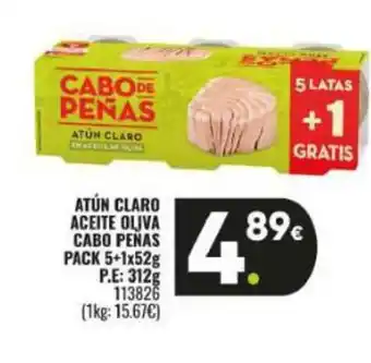 Family Cash CABO PEÑAS Atún claro aceite oliva oferta