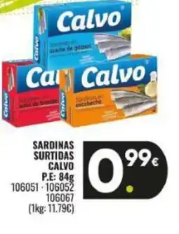 Family Cash CALVO Sardinas surtidas oferta