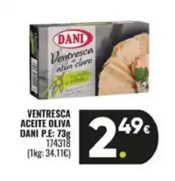Family Cash DANI Ventresca aceite oliva oferta