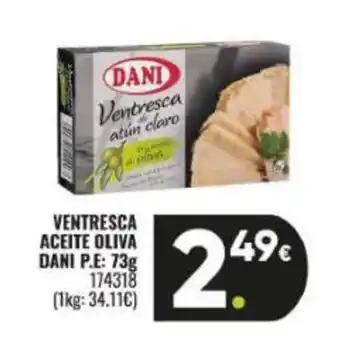 Family Cash DANI Ventresca aceite oliva oferta