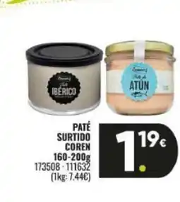 Family Cash COREN Paté surtido oferta