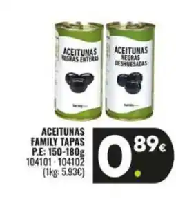 Family Cash Aceitunas family tapas oferta