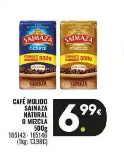 Family Cash Café molido saimaza natural o mezcla oferta
