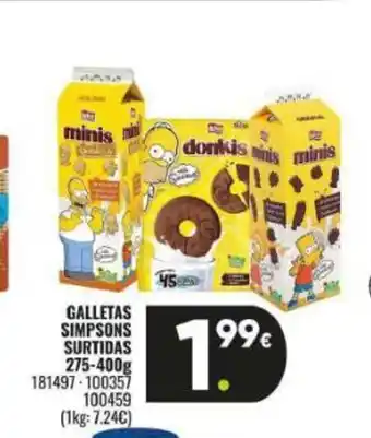 Family Cash Galletas simpsons surtidas oferta
