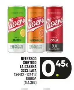 Family Cash LA CASERA Refresco surtido oferta