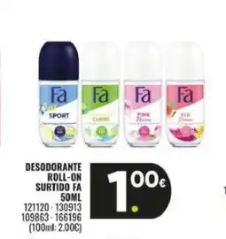 Family Cash FA Desodorante roll on surtido oferta