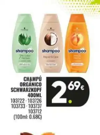 Family Cash Champú orgánico schwarzkopf oferta