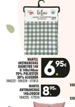 Family Cash Mantel antimanchas diámetro oferta