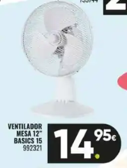 Family Cash Ventilador mesa 12" basics 15 oferta