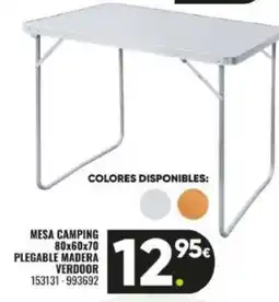 Family Cash Mesa camping plegable madera oferta