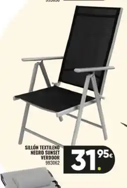 Family Cash Sillón textileno negro sunset verdoor oferta
