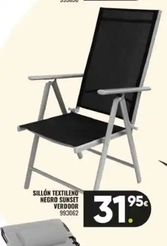 Family Cash Sillón textileno negro sunset verdoor oferta
