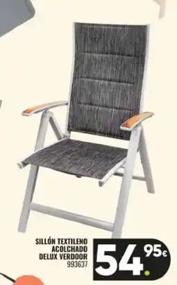 Family Cash Sillón textileno acolchado delux verdoor oferta