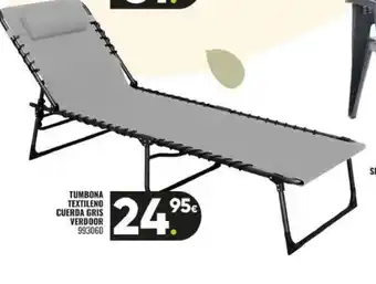 Family Cash Tumbona textileno cuerda gris verdoor oferta