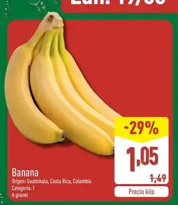 ALDI Banana oferta