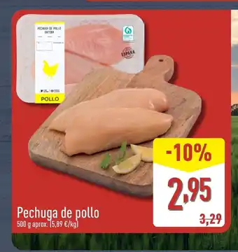 ALDI Pechuga de pollo oferta