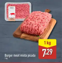 ALDI Burger meat mixta picada oferta