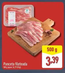 ALDI Panceta fileteada oferta