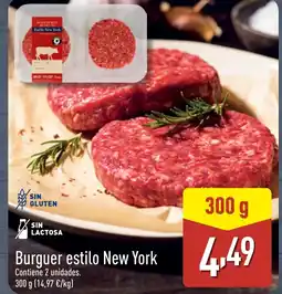 ALDI Burguer estilo New York oferta