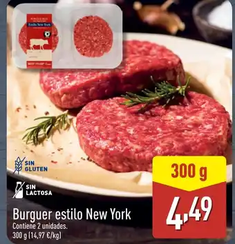 ALDI Burguer estilo New York oferta